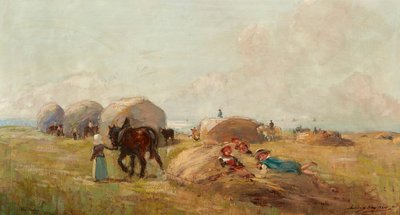 Sianokosy (olej na płótnie) autorstwa Archibald Kay
