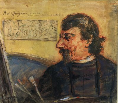 Portret Paula Gauguina autorstwa Archibald Standish Hartrick
