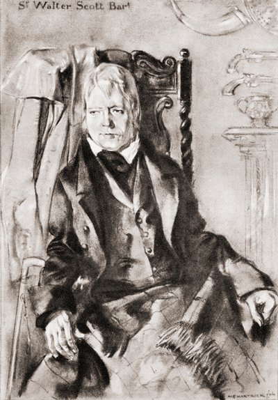 Sir Waltera Scotta autorstwa Archibald Standish Hartrick
