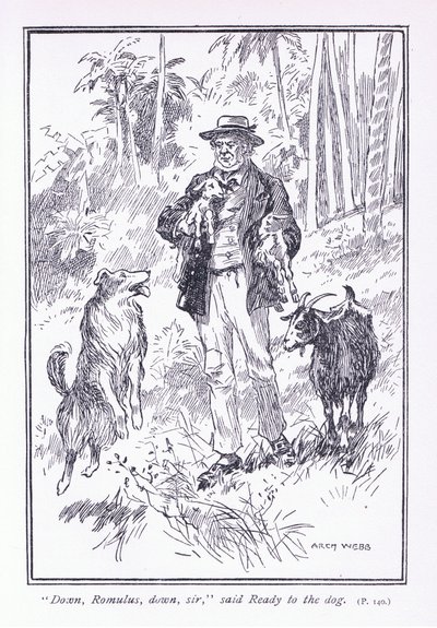 W dół Romulus, w dół, sir, powiedział Gotowy do psa, 1900 autorstwa Archibald Webb