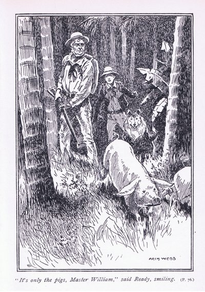 To tylko świnie, mistrz William, powiedział „Gotowe”, 1900 autorstwa Archibald Webb