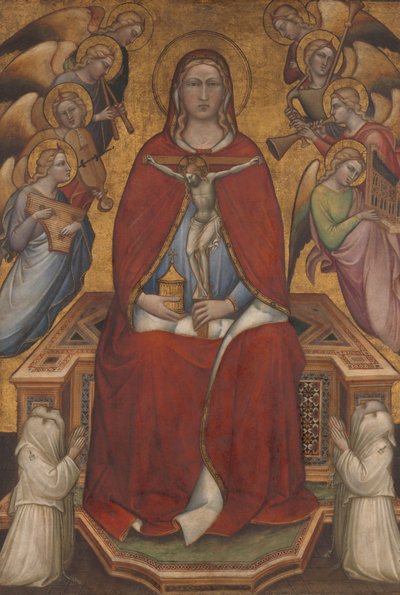 Św. Maria Magdalena trzymająca krucyfiks, ok. 1395-1400 autorstwa Aretino Luca Spinello or Spinelli