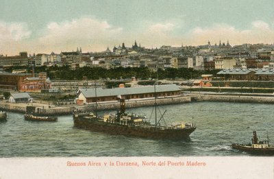 Doki Darsena, Puerto Madero, Buenos Aires, Argentyna (kolorowe zdjęcie) autorstwa Argentinian Photographer