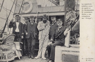 Szwedzka misja ratunkowa rozbitków z wyprawy antarktycznej Otto Nordenskjolda, ok. 1904 r. autorstwa Argentinian Photographer