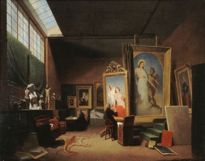 Atelier dAry Scheffer, rue Chaptal, 1851. autorstwa Arie Johannes Lamme