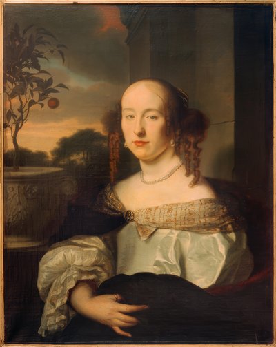 Portret damy, pół postaci po lewej stronie autorstwa Arie de Vois