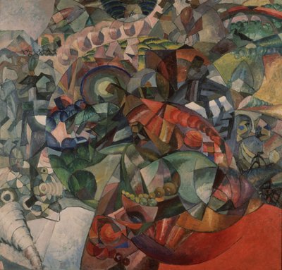 Alegoria Wojny Ojczyźnianej 1812, 1912 autorstwa Aristarkh Vasilievic Lentulov