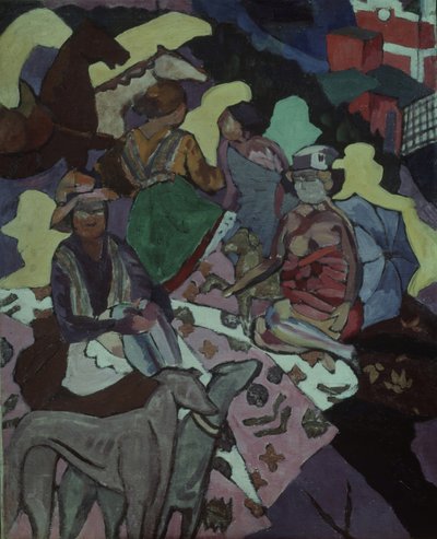 Nad morzem, 1915-1916 autorstwa Aristarkh Vasilievic Lentulov