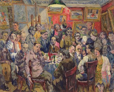 Artyści moskiewscy, 1927 autorstwa Aristarkh Vasilievic Lentulov