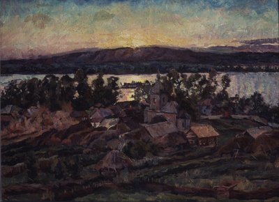 Zachód słońca, 1928 autorstwa Aristarkh Vasilievic Lentulov