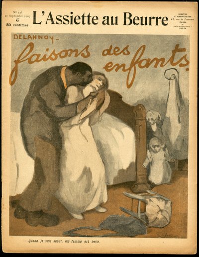 Okładka „The Butter Plate”, numer 338, Satyryczna w Kolorach autorstwa Aristide Delannoy