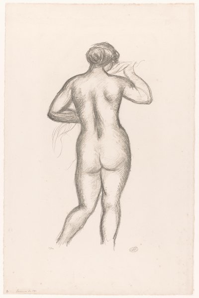 Akt kobiecy widziany z tyłu Femme nue de dos (tytuł oryginalny) autorstwa Aristide Maillol (signed by artist)