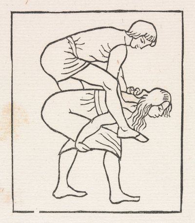 Daphnis i Chloe: Daphnis wkłada jabłko w łono Chloe autorstwa Aristide Maillol