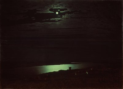 Księżycowa noc nad Dnieprem, 1880 autorstwa Arkhip Ivanovich Kuindzhi