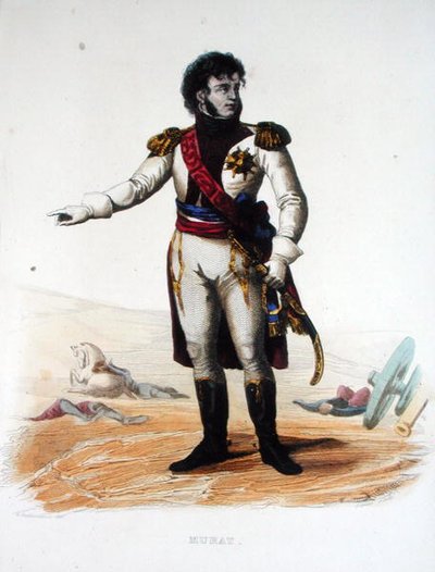 Portret Joachima Murata (ok. 1767-1815), z „Le Plutarque Francais” E. Mennecheta autorstwa Armand (after) Guilleminot