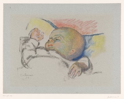 Śpiące dziecko autorstwa Armand Guillaumin