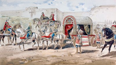 Powóz królewski konny z IX wieku, 1886 r. autorstwa Armand Jean Heins