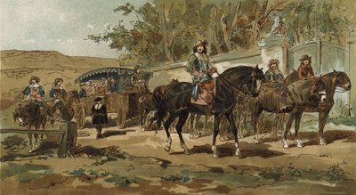 Dyliżans i eskorta, Holandia Hiszpańska, początek XVII wieku autorstwa Armand Jean Heins