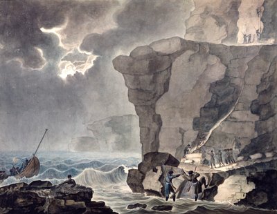 Landing of the Conspirators in the Cadoudal Affair at the Cliff of Biville...