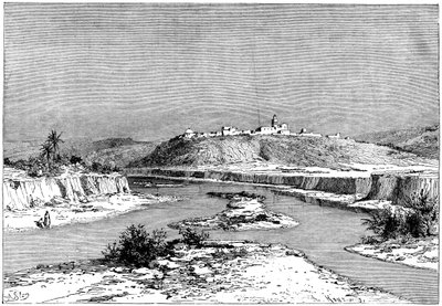 Mejerda w Slugii, nad Mejez-el-Bad, c1890 autorstwa Armand Kohl