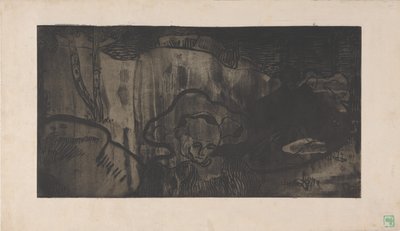 Decoration de Bretagne - Bretonnes au Bord de la Mer (dekoracja bretońska - bretońskie kobiety nad morzem) ok. 1894 r. (akwaforta, akwatinta i akwatinta cukrowa) autorstwa Armand Séguin
