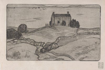 La Maison du Pendu (Dom Wisielca) 1893 (akwaforta) autorstwa Armand Séguin