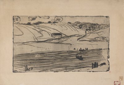 La Peche (wędkarstwo) 1893 (akwaforta i ruletka) autorstwa Armand Séguin