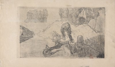 Le Debardeur (The Stevadore) 1893 (akwaforta) autorstwa Armand Séguin