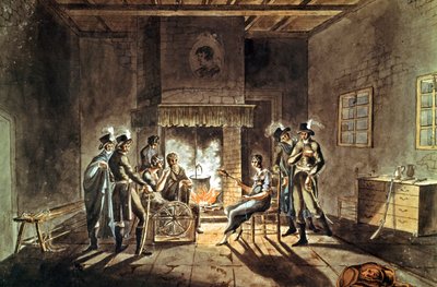 Spisek Cadoudala, początek XIX w. (gwasz) autorstwa Armand de Polignac