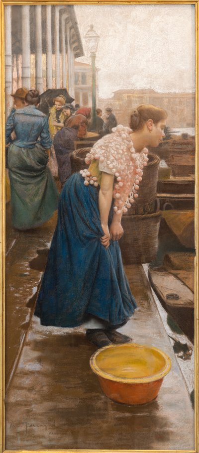 Wenecki plebejusz (tempera na papierze) autorstwa Arnaldo Ferraguti