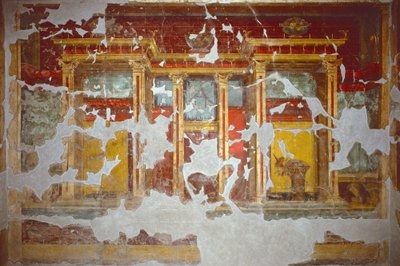 Sala w Villa Poppaea, Torre Annunziata (świeża) autorstwa Arnaldo Vescovo