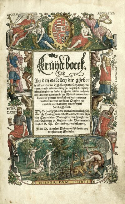 Dodoens Cruijdeboeck z występami roślin autorstwa Arnaud Nicolaï