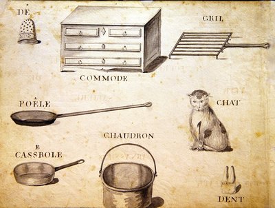Ilustracje z „Księgi alfabetu francuskiego z 1814 roku”, wyd. autorstwa Charlesa Plante Fine Arts autorstwa Arnaud de Beauregard
