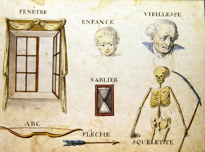 Ilustracje z „Księgi alfabetu francuskiego z 1814 roku”, wyd. autorstwa Charlesa Plante Fine Arts autorstwa Arnaud de Beauregard