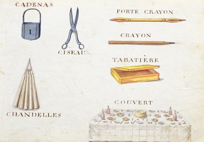 Ilustracje z "A French Alphabet Book of 1814", wyd. Charles Plante Fine Arts, 1814 r. autorstwa Arnaud de Beauregard