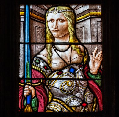 Katedra Sainte-Marie, Auch, Gers, 2018 (witraż) autorstwa Arnaud de Moles