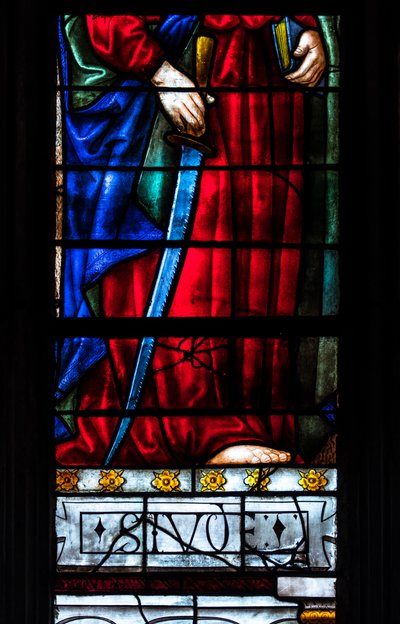 Katedra Sainte-Marie, Auch, Gers, 2018 (witraż) autorstwa Arnaud de Moles