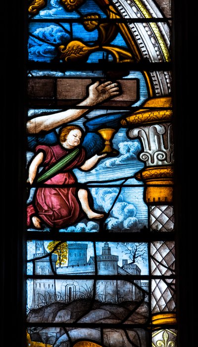 Katedra Sainte-Marie, Auch, Gers, 2018 (witraż) autorstwa Arnaud de Moles