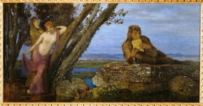 Fruehlingsabend - Wieczór wiosną ... (obraz na drewnie) autorstwa Arnold Böcklin
