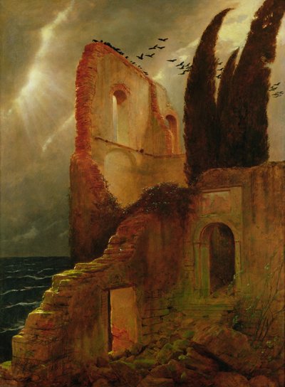 Ruiny nad morzem autorstwa Arnold Böcklin