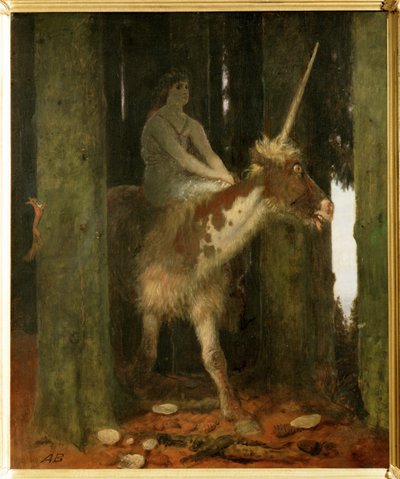Waldesstille - Cisza w lesie. ... (obraz na drewnie) autorstwa Arnold Böcklin