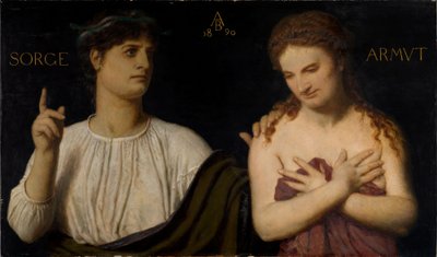 Bieda i troska autorstwa Arnold Böcklin
