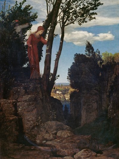 Krajobraz charakterystyczny dla okolic Florencji autorstwa Arnold Böcklin