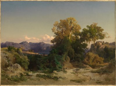 Krajobraz w rzymskiej Kampanii autorstwa Arnold Böcklin