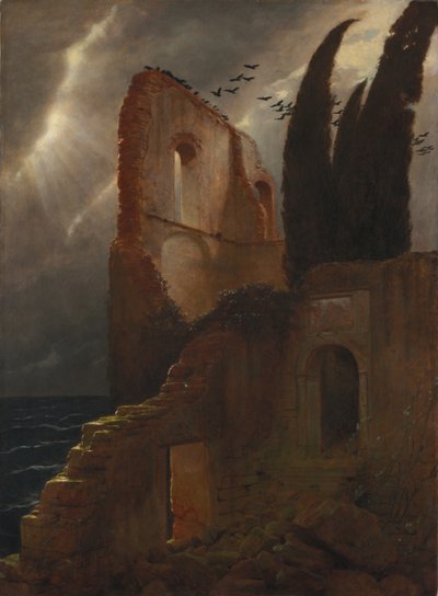 Ruiny nad morzem autorstwa Arnold Böcklin