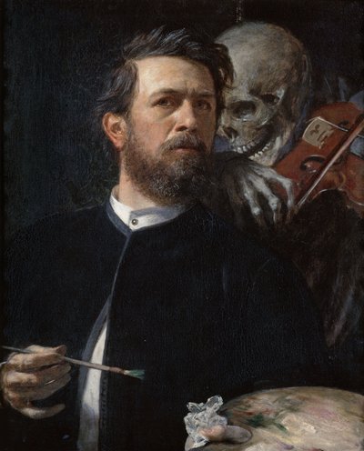 Autoportret ze Śmiercią grającą na skrzypcach autorstwa Arnold Böcklin