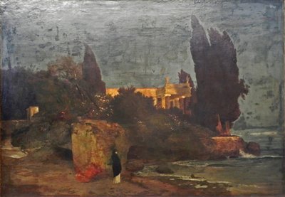 Willa nad morzem, wersja I autorstwa Arnold Böcklin