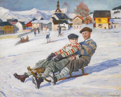 Carol II z Rumunii i książę Michał z Rumunii, początek lat 30. autorstwa Arnold Borisovich Lakhovsky