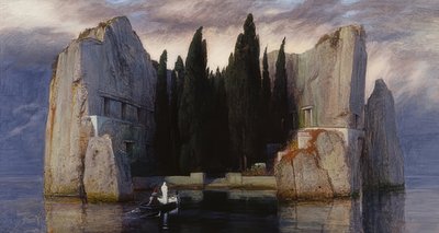Wyspa umarłych. 1883 (trzecia wersja z pięciu) autorstwa Arnold Böcklin