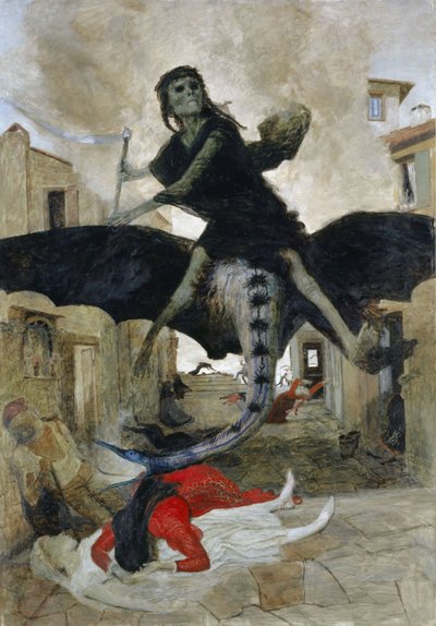Niemiecki: Die Pest The Plague autorstwa Arnold Böcklin